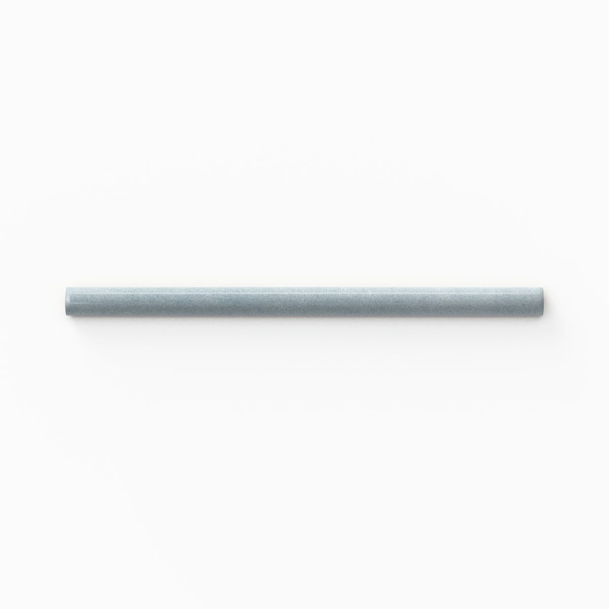 Glossy ceramic rounded tile edge trim in pastel blue, designed to create smooth and polished transitions on tiled surfaces