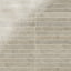 Rectangular porcelain wall tile in a glossy finish with a smooth, lightly textured surface, featuring a warm light gray color with subtle natural variation.