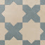 Defined by star and cross geometry, our Isabel 11x11 Matte Porcelain Tile in Bone and Slate uses a matte porcelain surface and subtle plaster texture to create a refined architectural look.