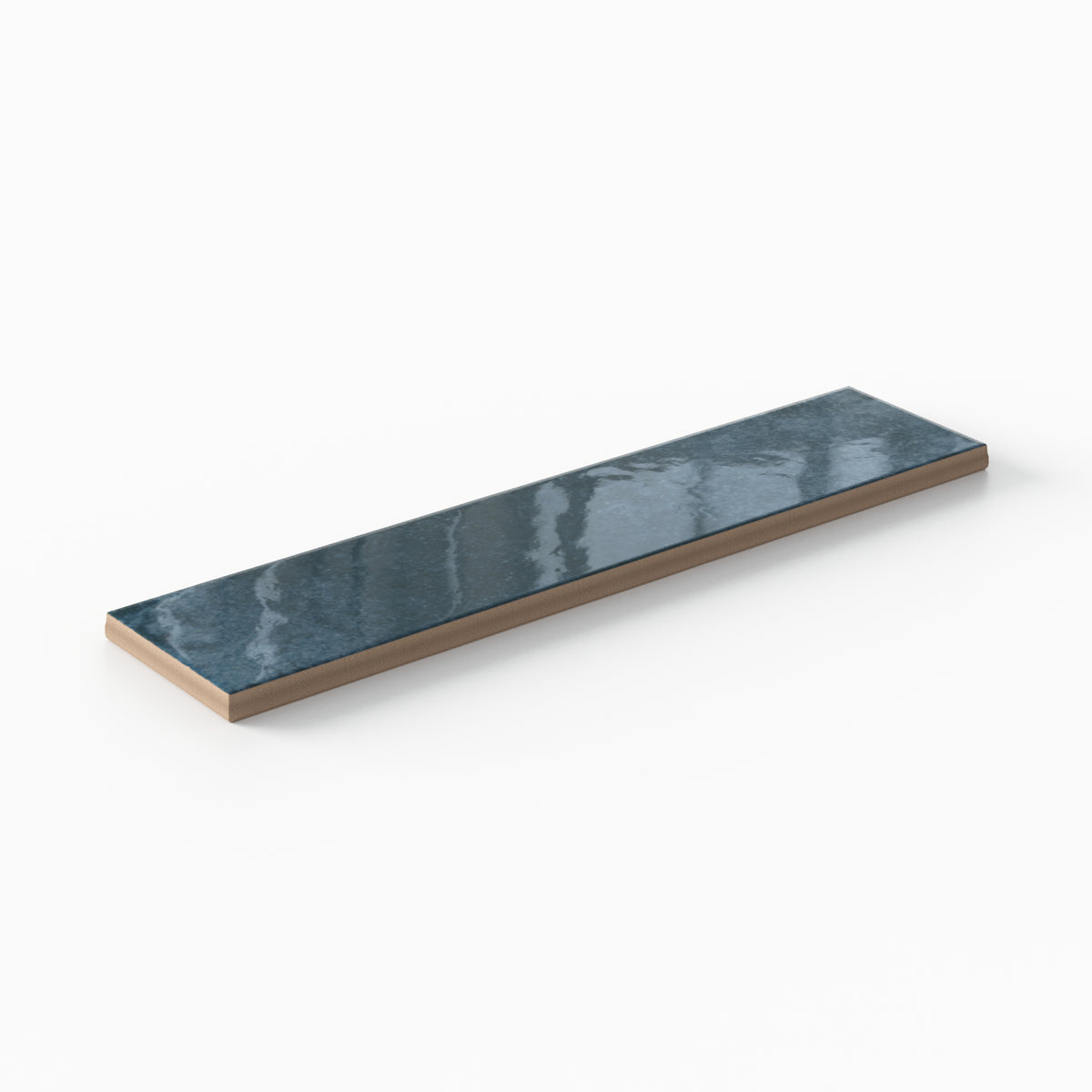 Aurelia 2.5 x 11 Glossy Porcelain Subway Tile in Marine