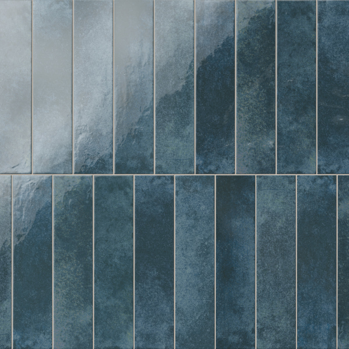 Aurelia 2.5 x 11 Glossy Porcelain Subway Tile in Marine
