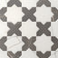 Star and cross–shaped Aslan 6x12 porcelain tiles blend dark gray and white tones with fine veining and a matte surface, perfect for baths or decorative wall panels.