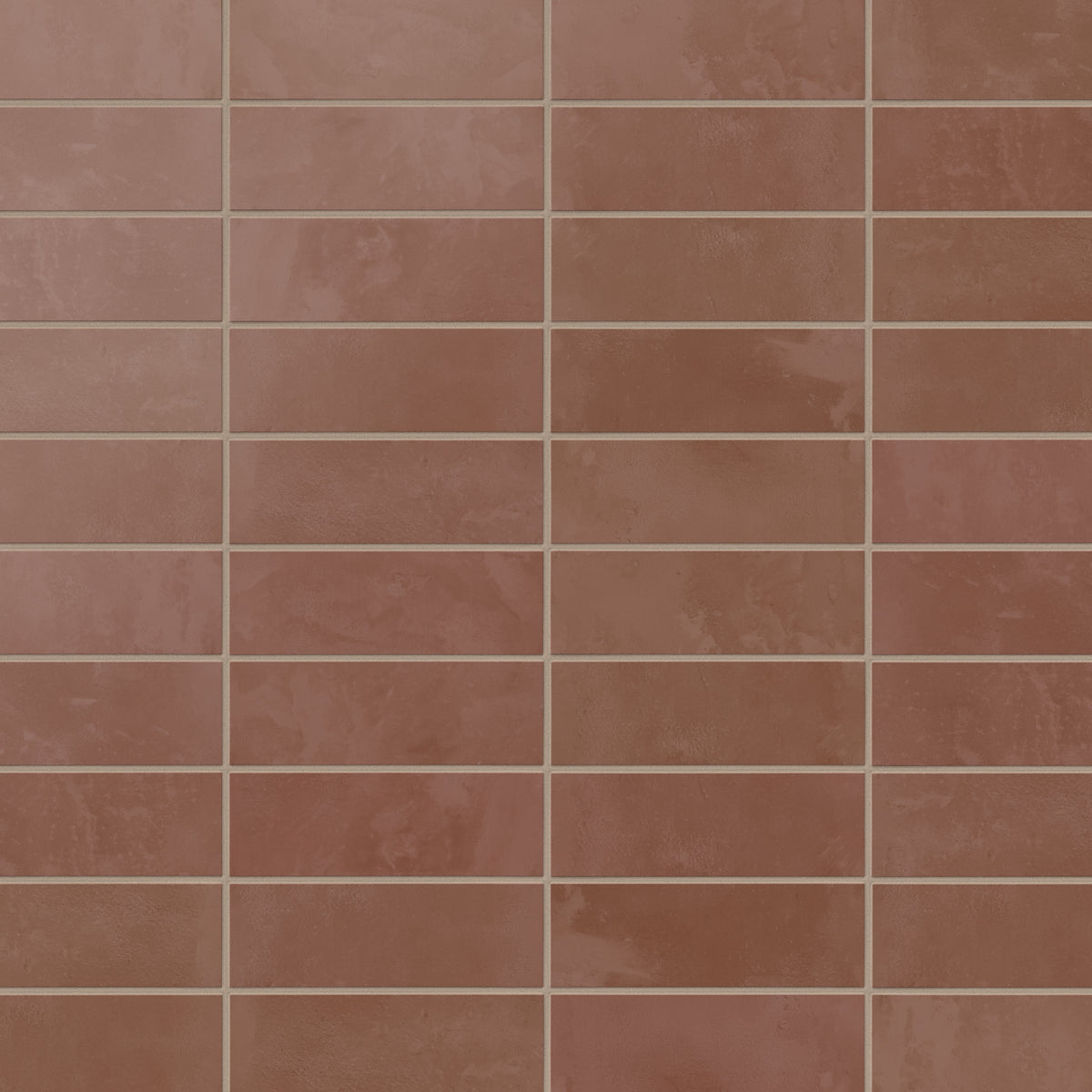 Isabel 2 x 6 Matte Porcelain Tile in Burnt Umber
