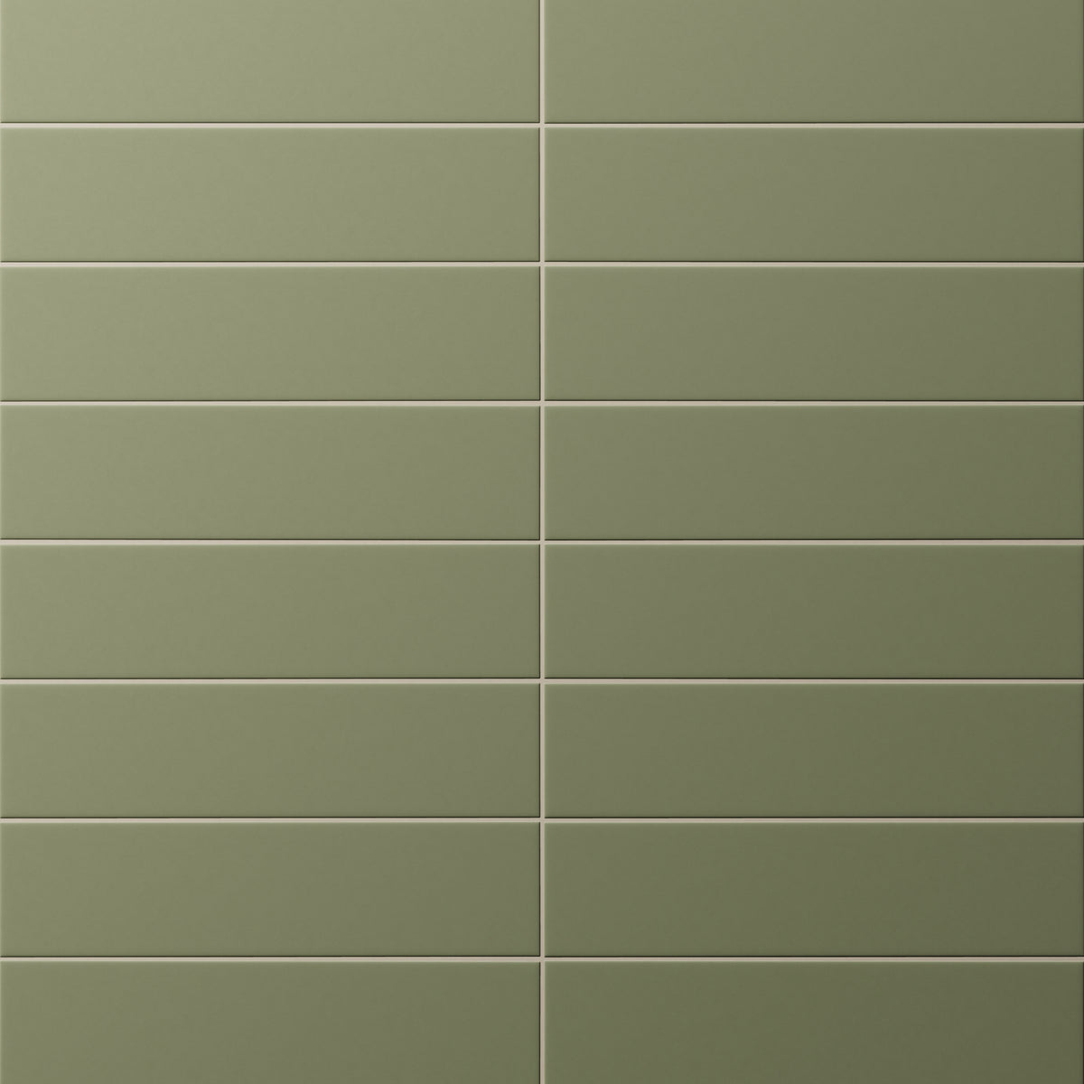 Merrick 3 x 11 Matte Porcelain Tile in Folk Green