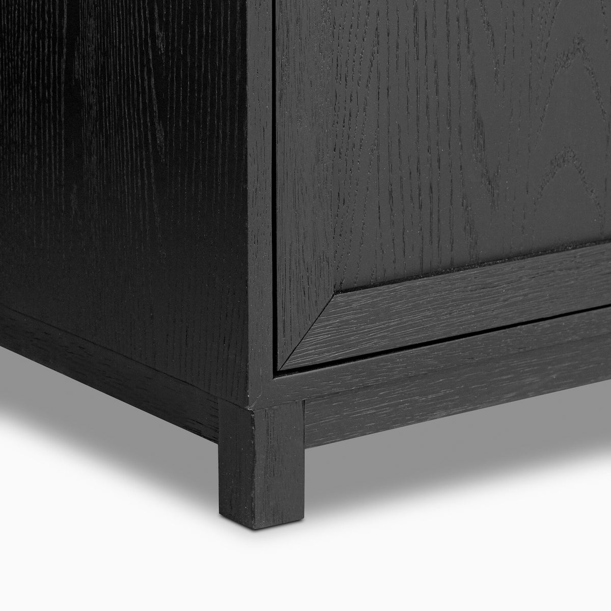 Josephine 48" Single Vanity in Satin Drifted Black Veneer with Carrara Marble Top