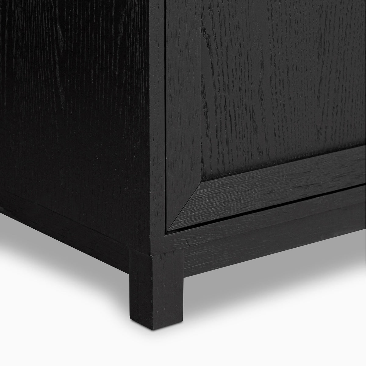 Josephine 60" Double Vanity in Satin Drifted Black Veneer with Carrara Marble Top