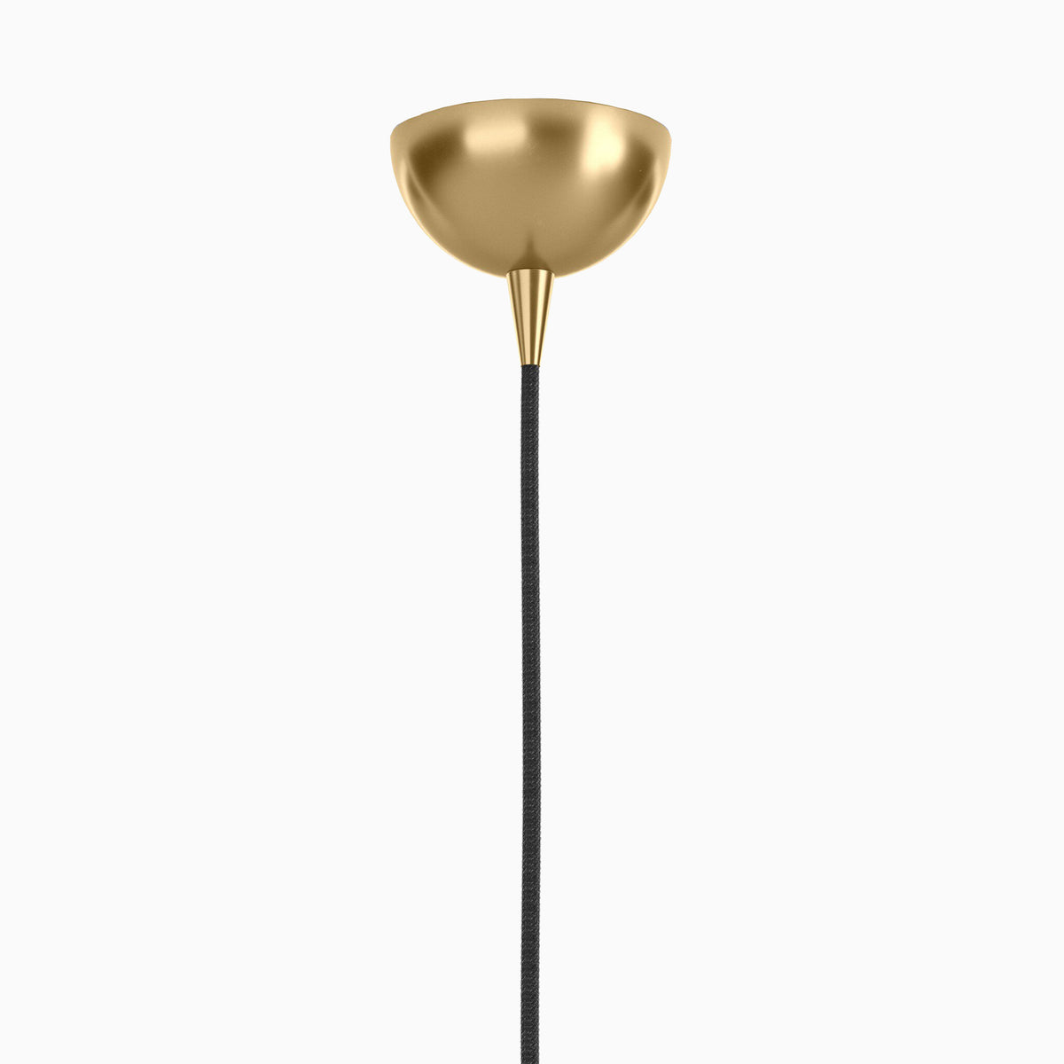 Iverson Pendant in 8" Clear Glass & Burnished Brass