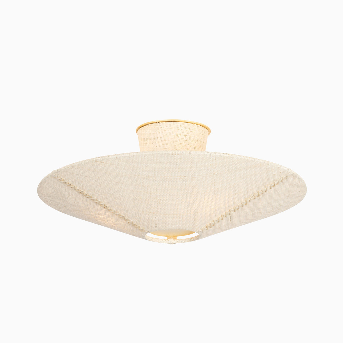 Clementine Semi-Flush in Gold Leaf