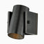 Adjustable spotlight sconce in oil-rubbed, distressedbronze with a sleek cylindrical design for directional lighting.
