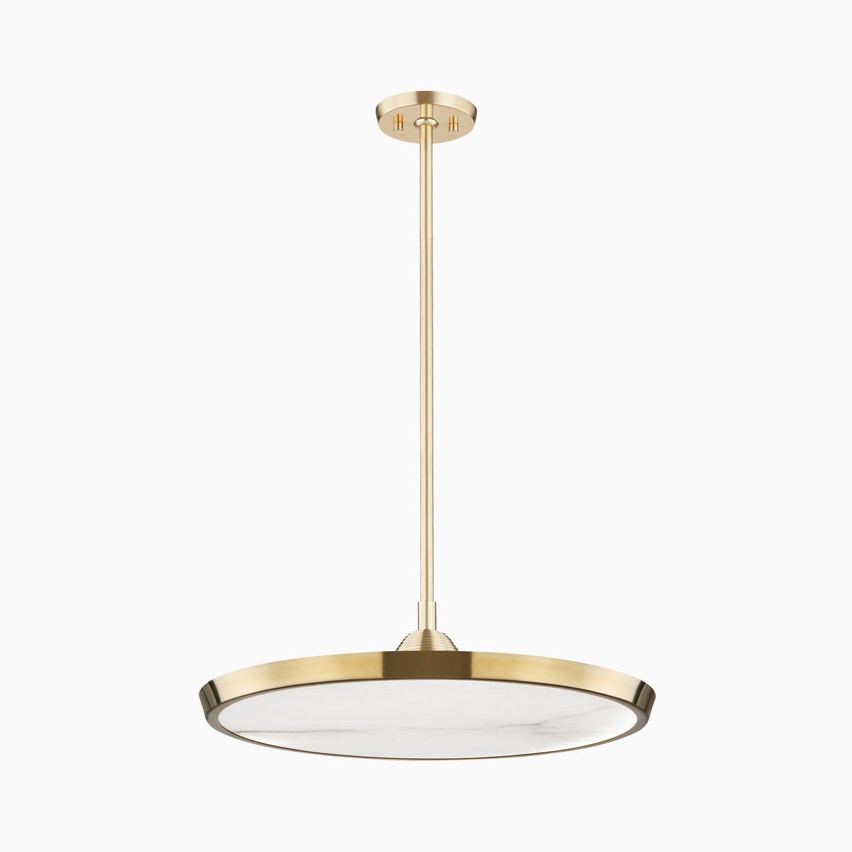 Hurley 20.25" Pendant In Aged Brass