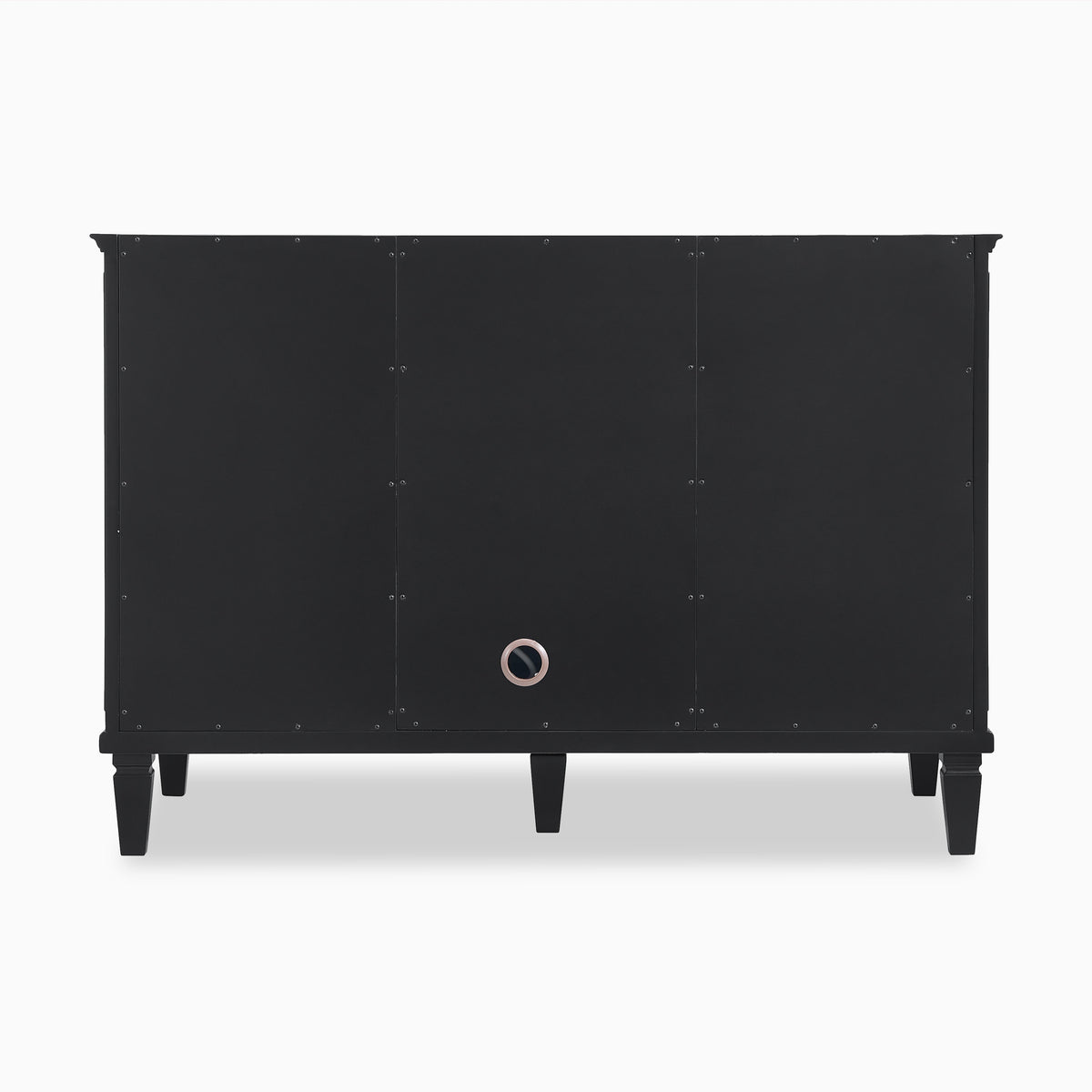 Elodie 48" Single Vanity in Black Onyx with 3 cm White Zeus Quartz Top