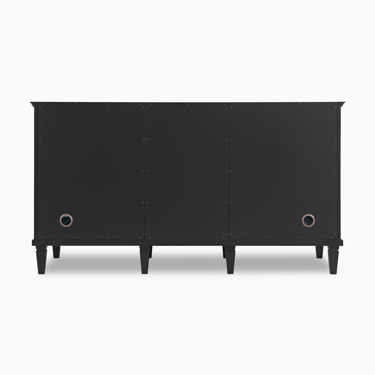 Elodie 60" Double Vanity in Black Onyx with 3 cm White Zeus Quartz Top