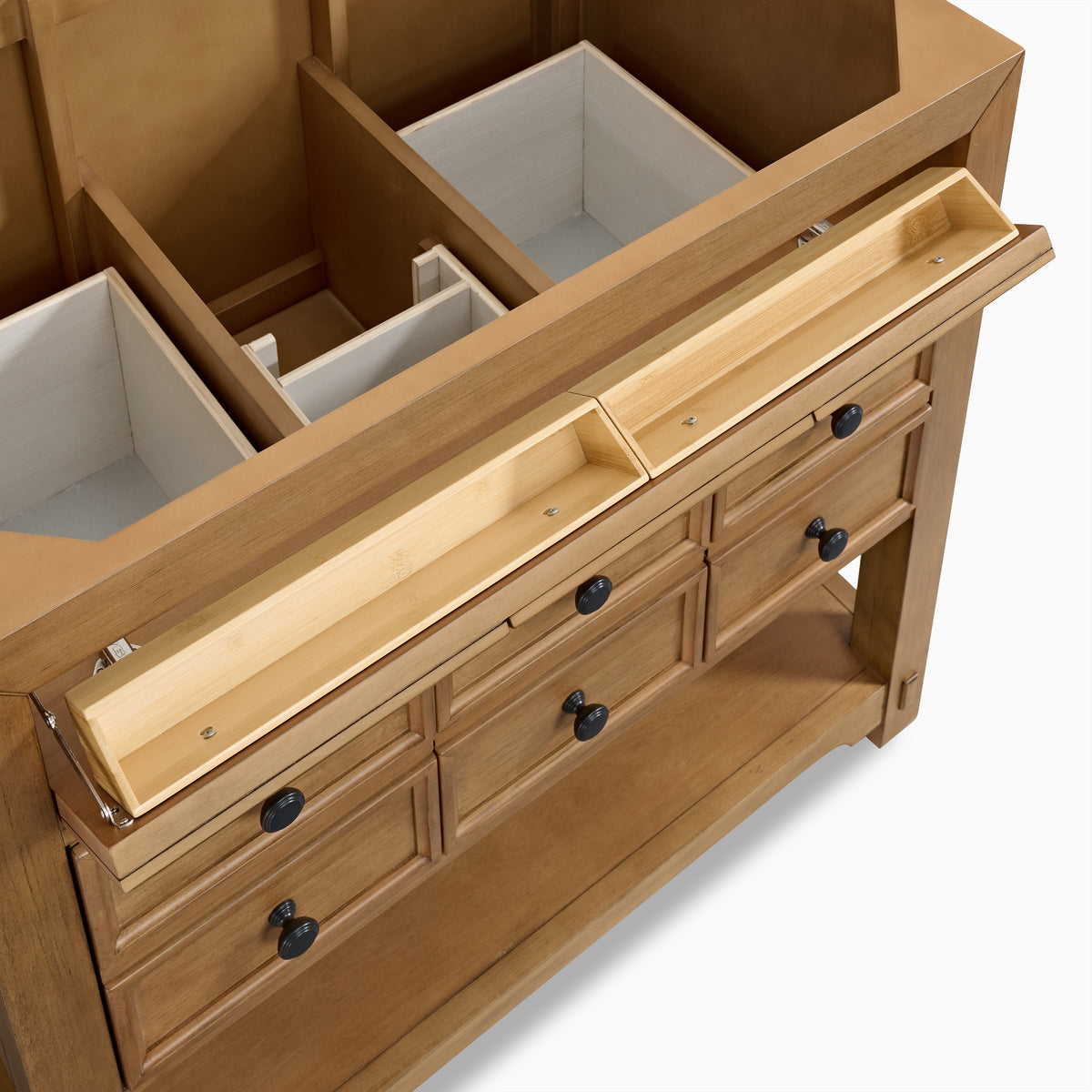 Rosalie 36" Single Vanity in Amber Birch with 3 cm White Zeus Quartz Top