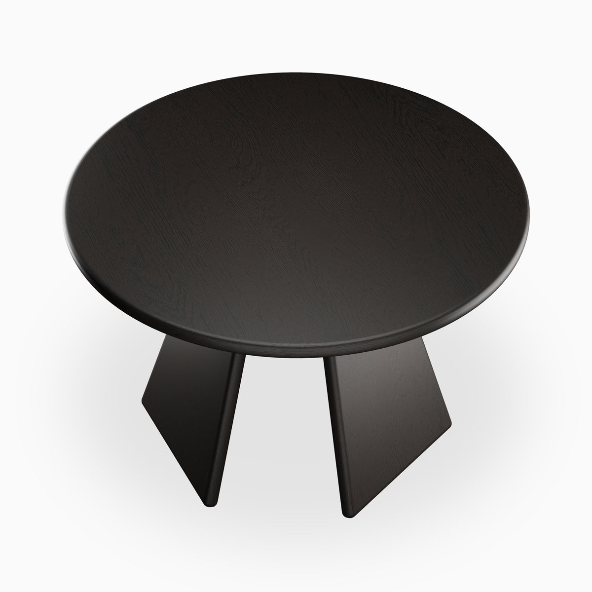 Corentin Ash Round Dining Table in Mocha, 48"