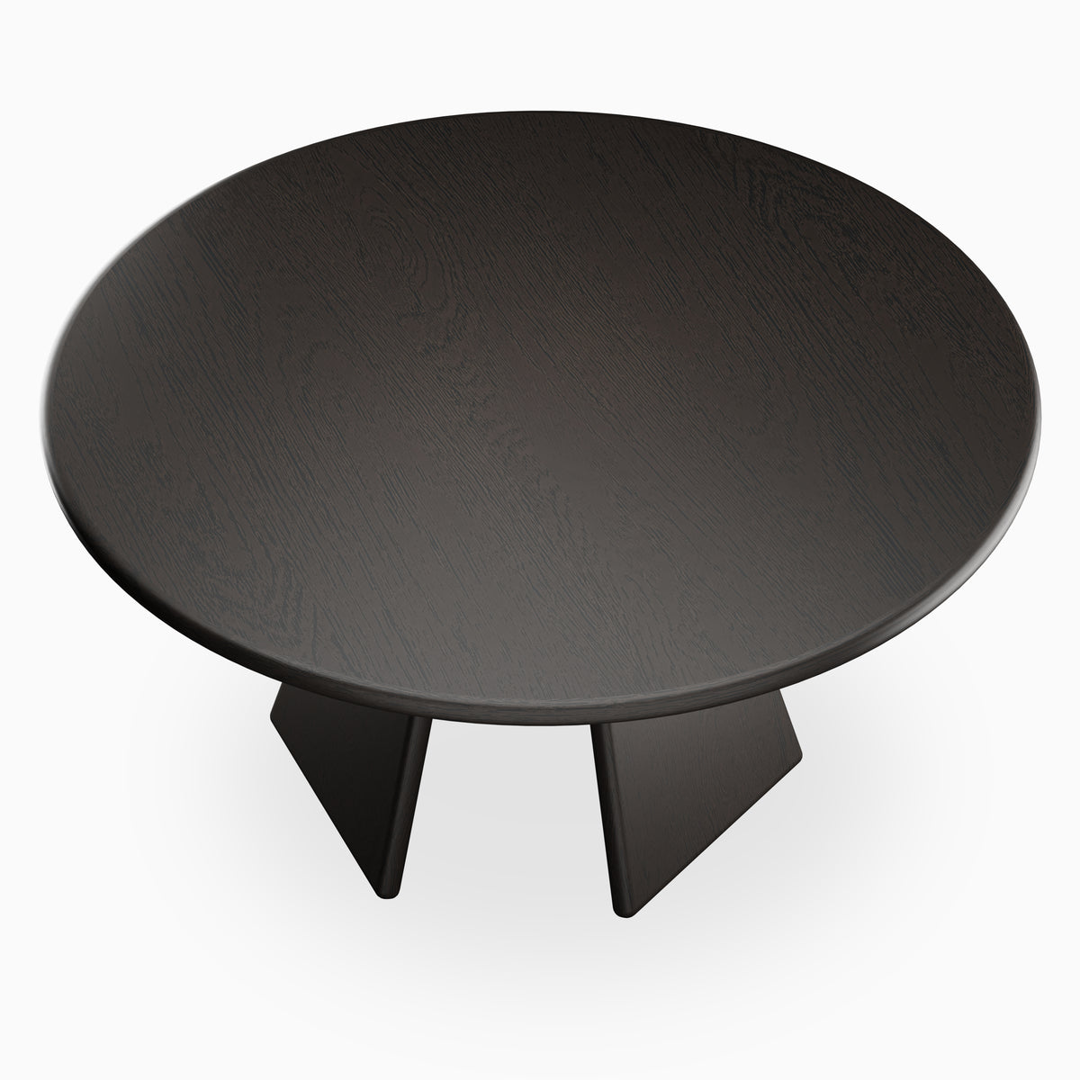 Corentin Ash Round Dining Table in Mocha, 60"