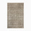 Distressed Persian-style power loomed rug in warm taupe and beige tones made of polyester, featuring a faded medallion pattern for a timeless, vintage aesthetic.