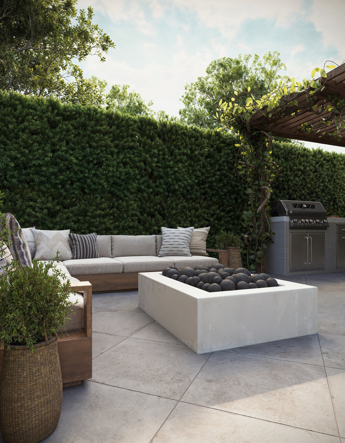 Bowden 24 x 24 Grip Porcelain 2cm Paver in Oat