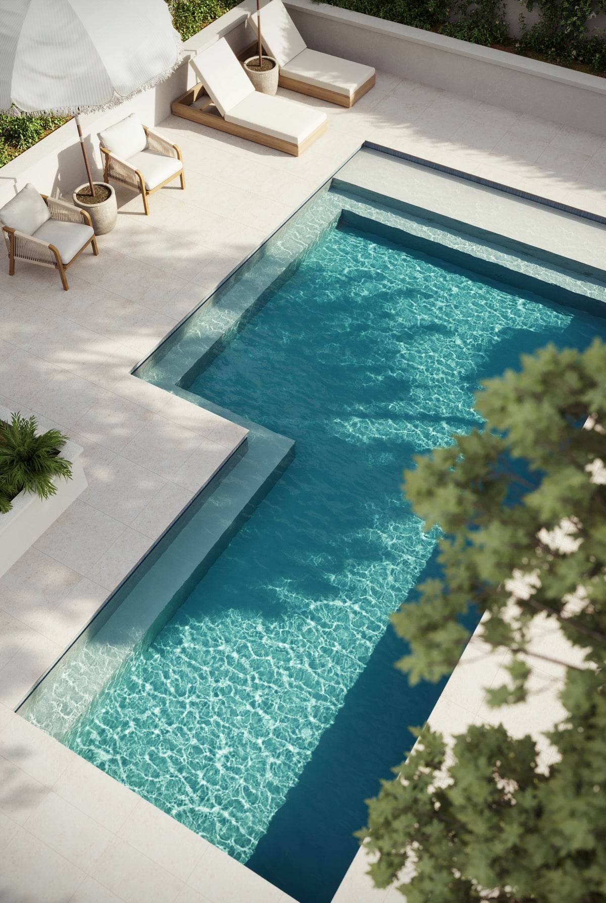 Bowden 24 x 24 Grip Porcelain 2cm Paver in Canvas
