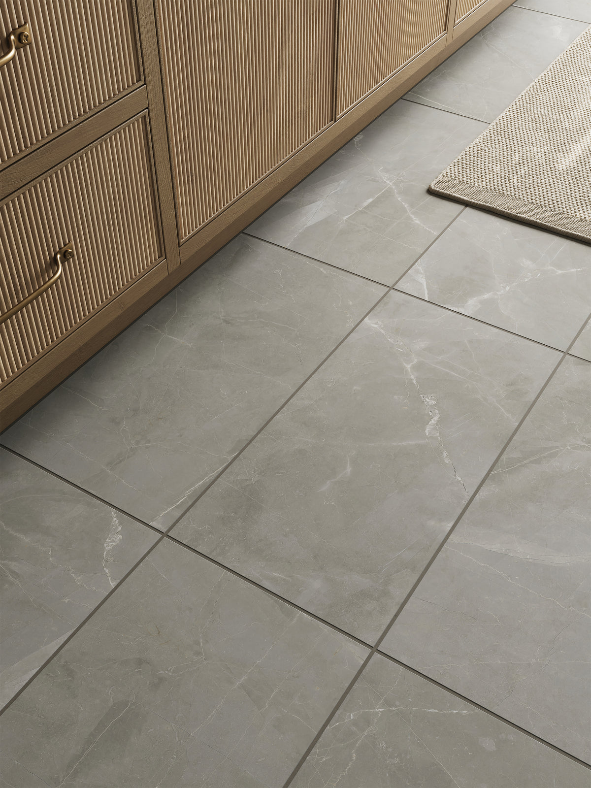 Leona 12 x 24 Matte Porcelain Tile in Amani Grey