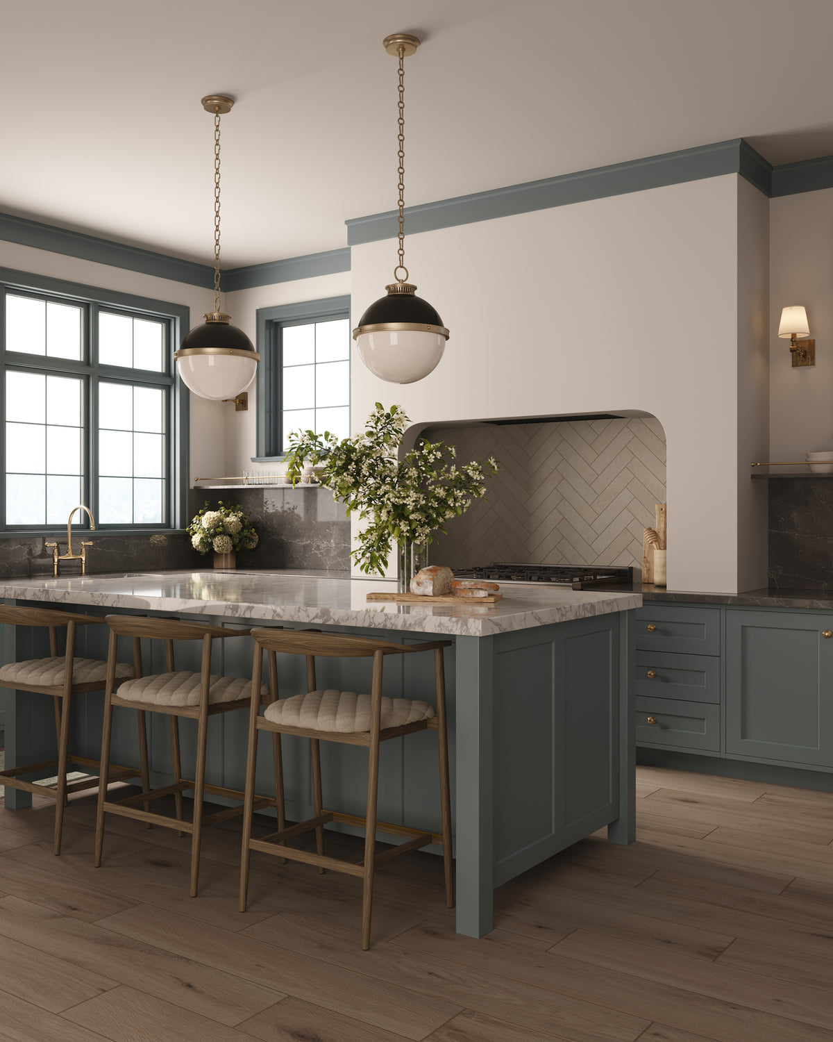 Barnes 14" Pendant in Aged Antique Distressed Bronze
