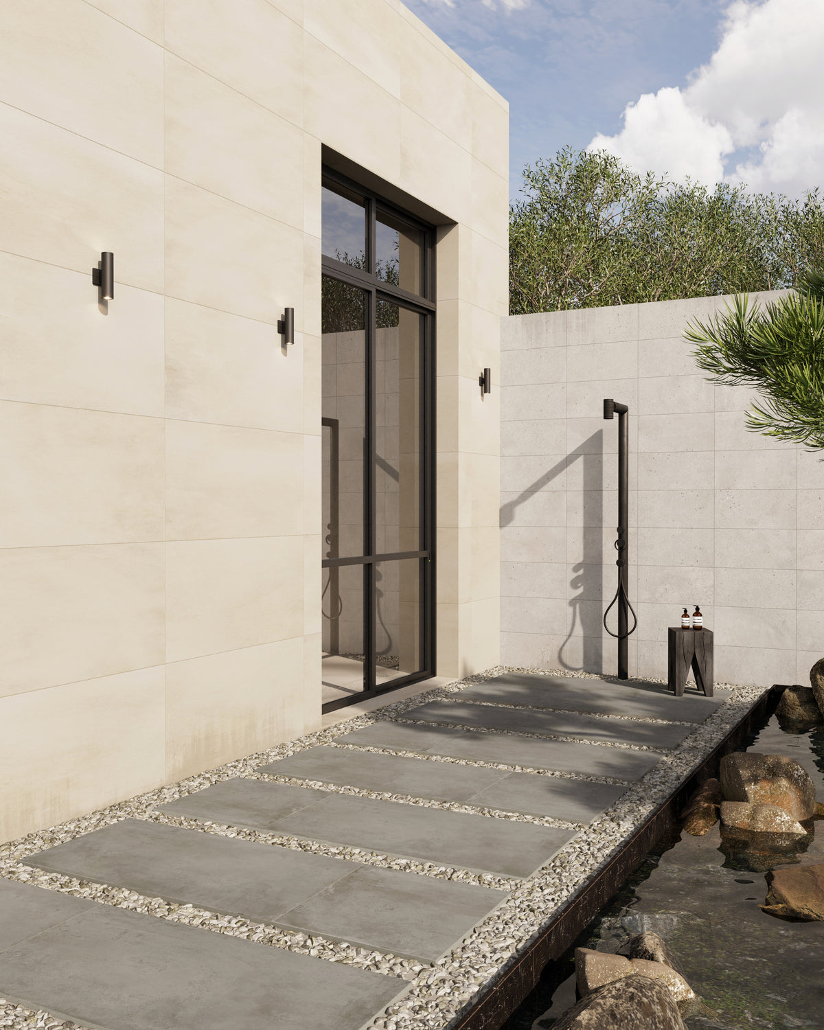 Palmer 24 x 48 Matte Porcelain Tile in Natural