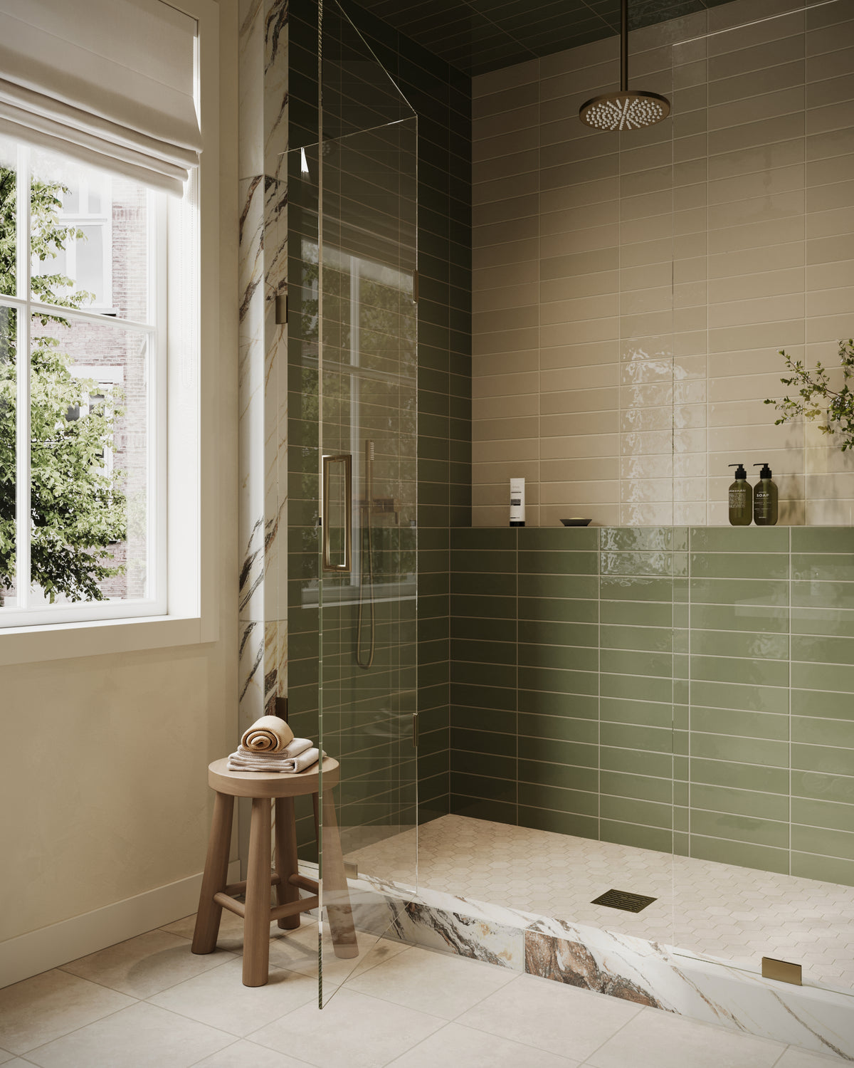 Leona 12 x 12 Matte Porcelain Tile in Marfil