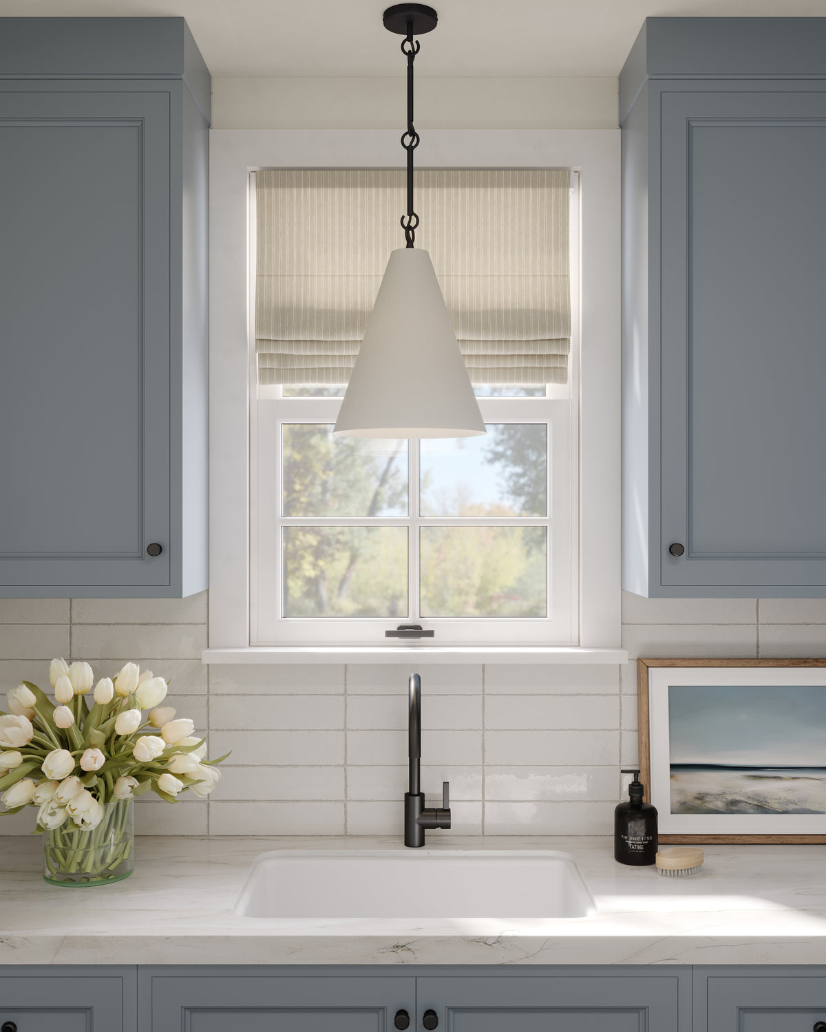 Josie 3 x 12 Crackled Ceramic Tile in Pearl