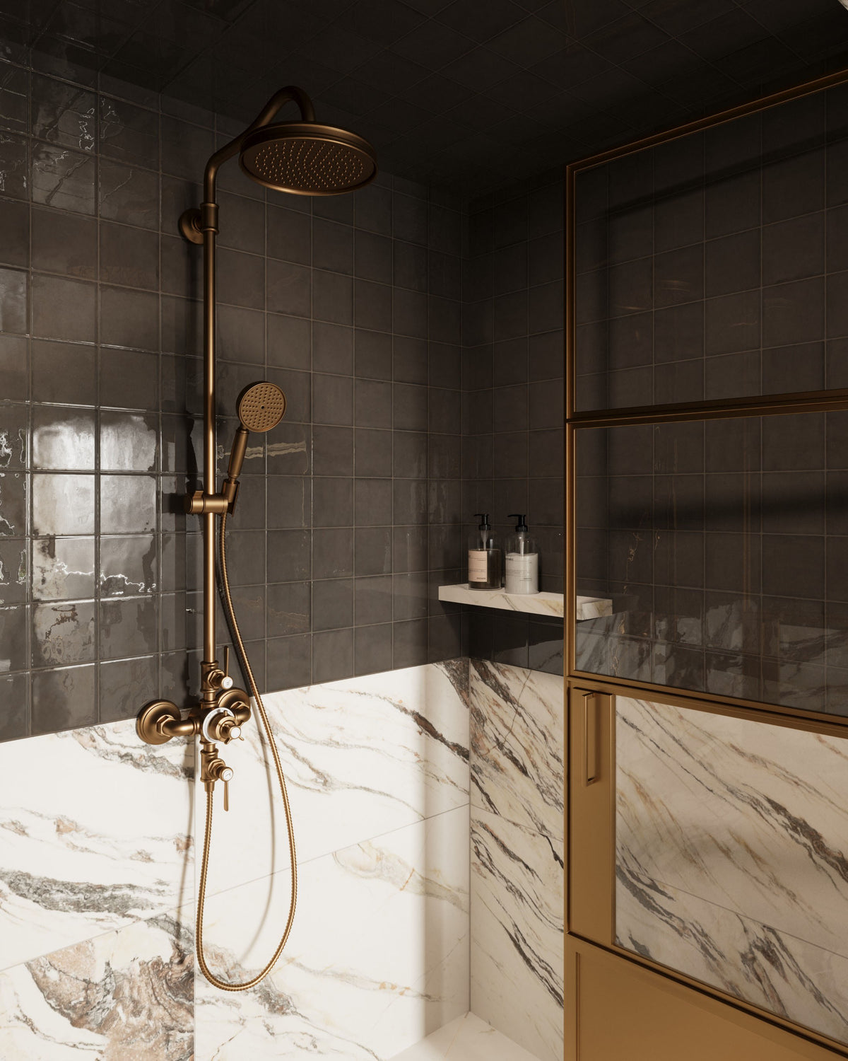 Aniston 24 x 48 Matte Porcelain Tile in Calacatta Viola