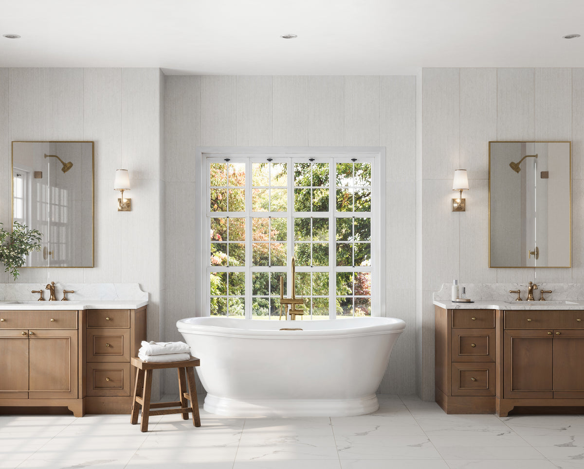 Leona 12 x 24 Matte Porcelain Tile in Calacatta