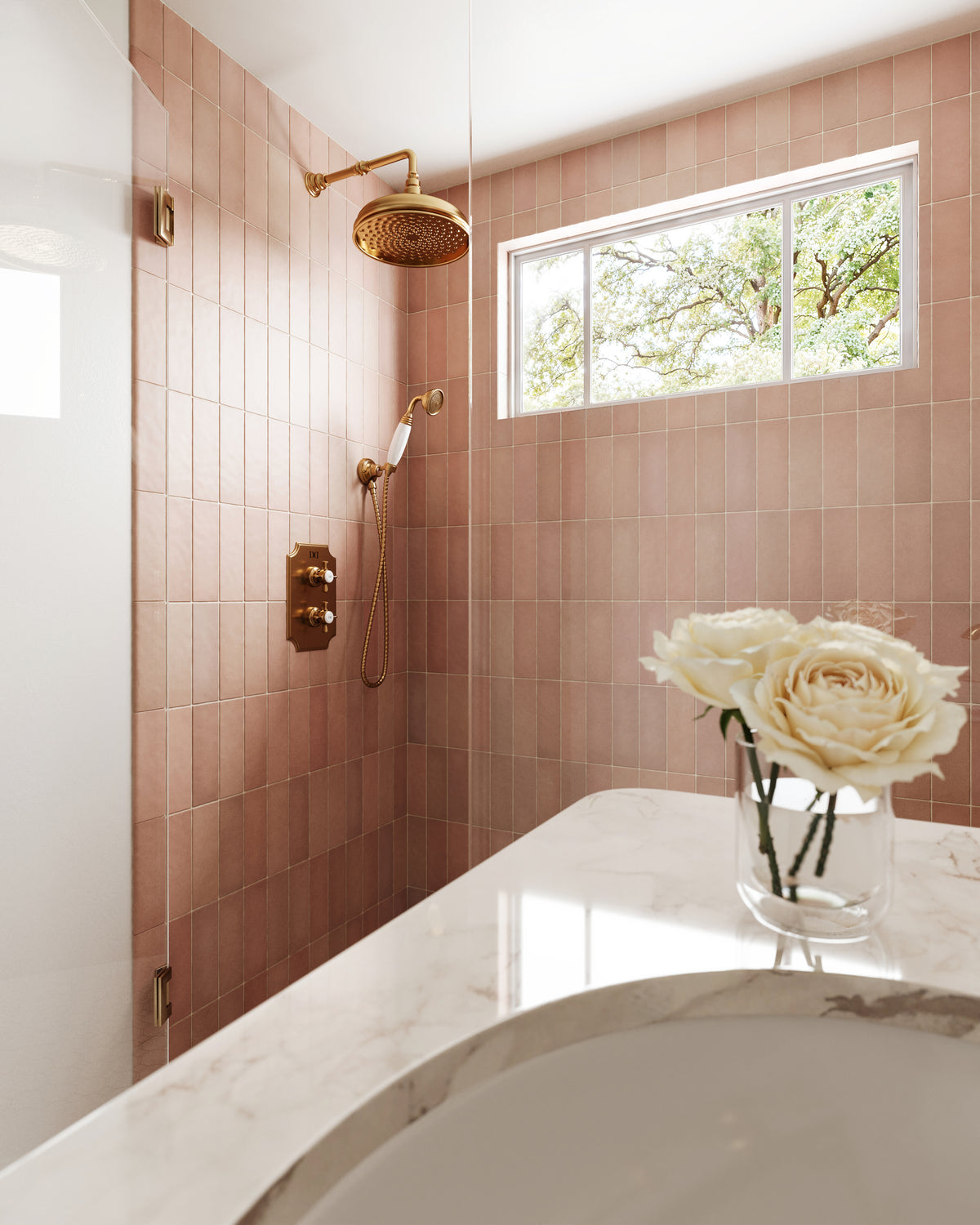 Ellie 2.5 x 8 Matte Ceramic Tile in Blush