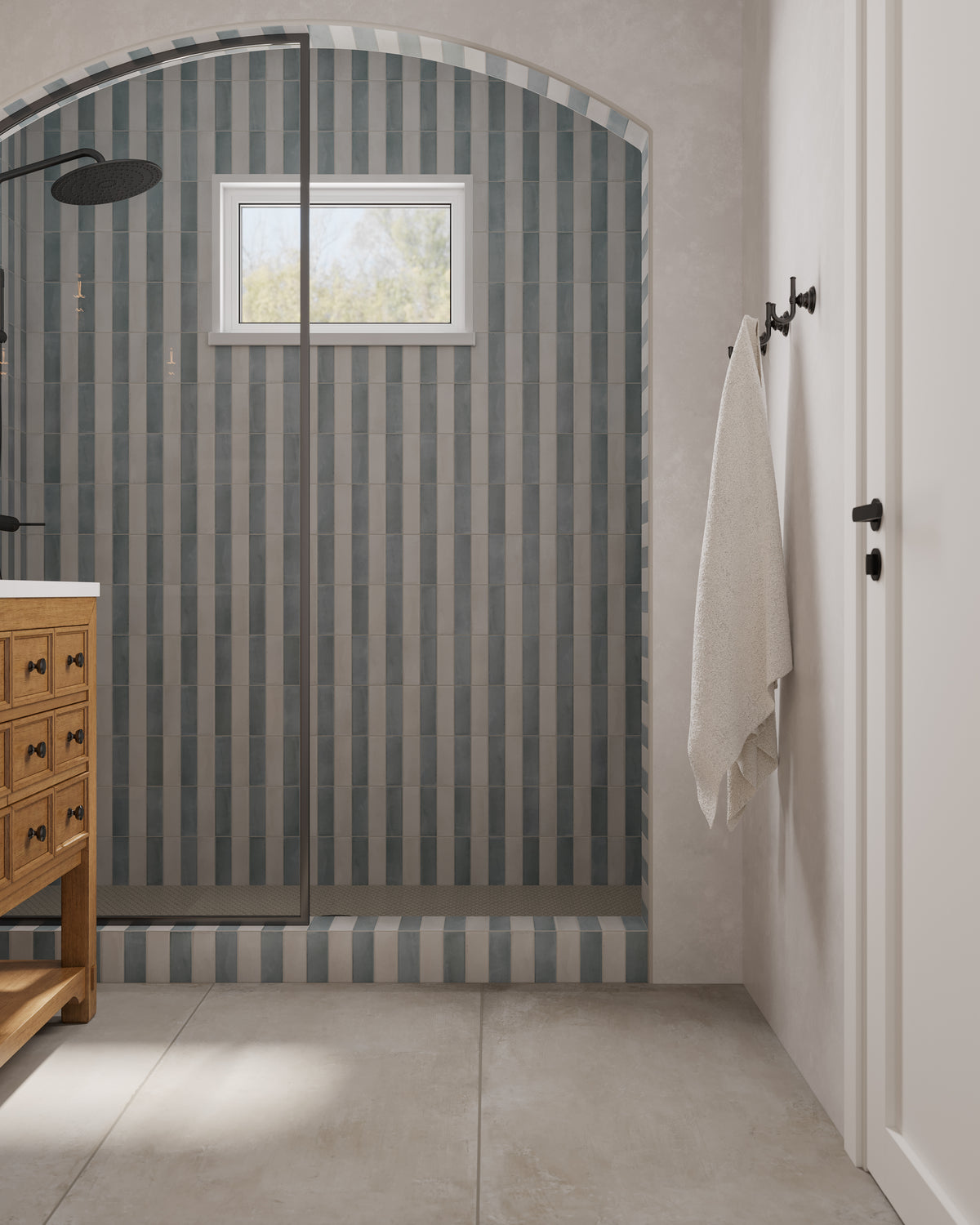 Ramsey 24 x 48 Matte Porcelain Tile in Putty
