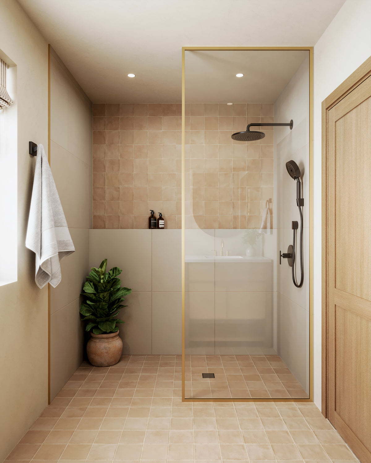 Palmer 24 x 24 Matte Porcelain Tile in Natural