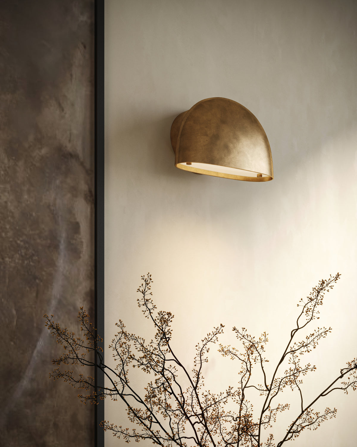Jovie Wall Sconce In Aged Brass