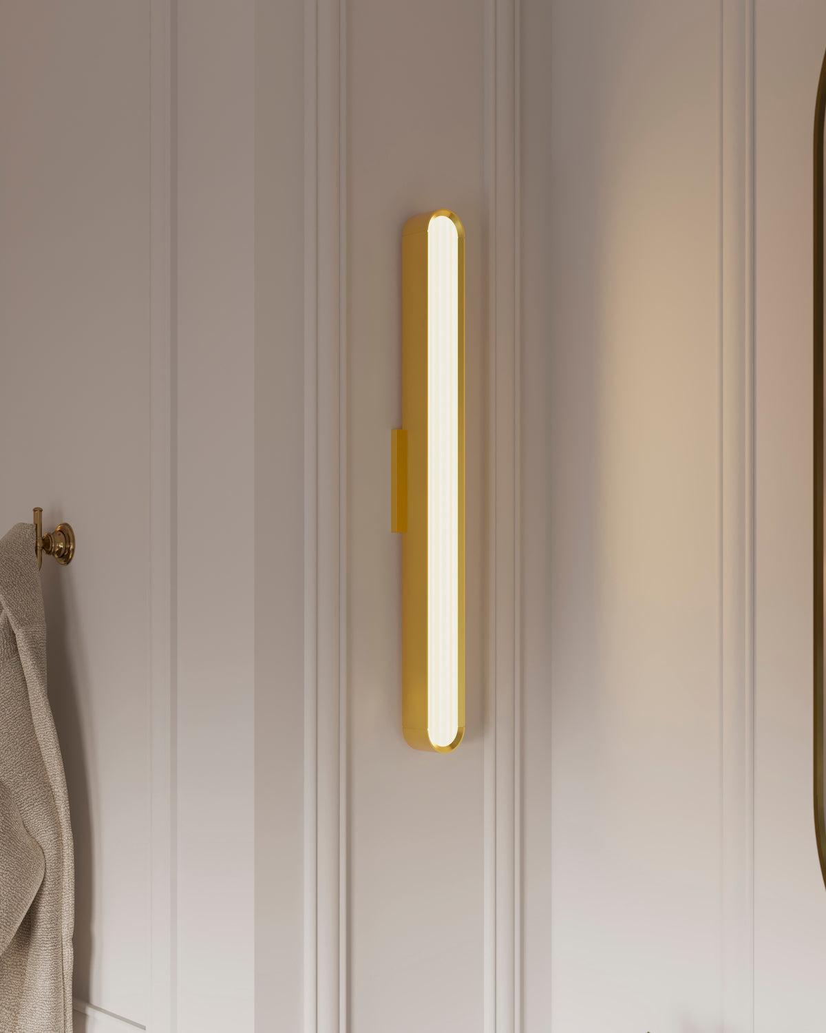 Thea Bath And Vanity Light In Aged Brass