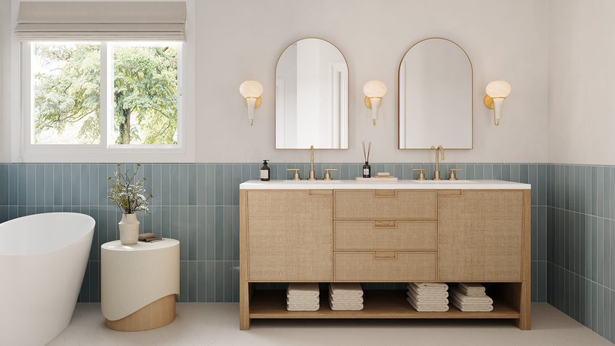 Maisie 2.5 x 16 Glossy Ceramic Tile in Ocean