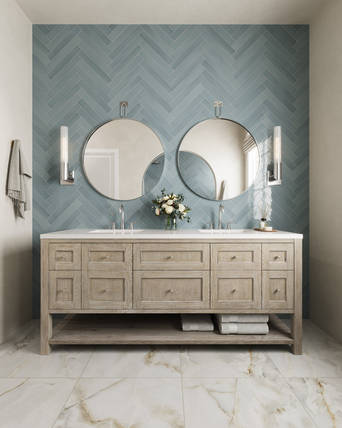 Maisie 2.5 x 16 Glossy Ceramic Tile in Ocean