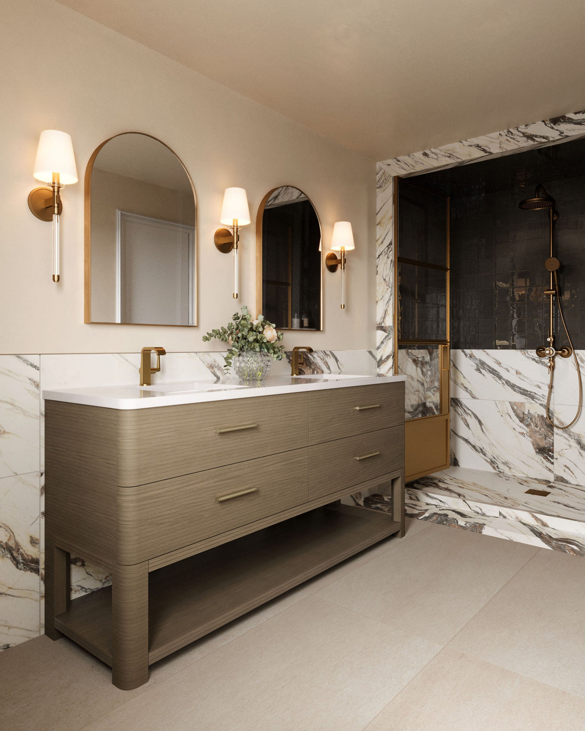 Mikayla 5 x 5 Glossy Ceramic Tile in Espresso