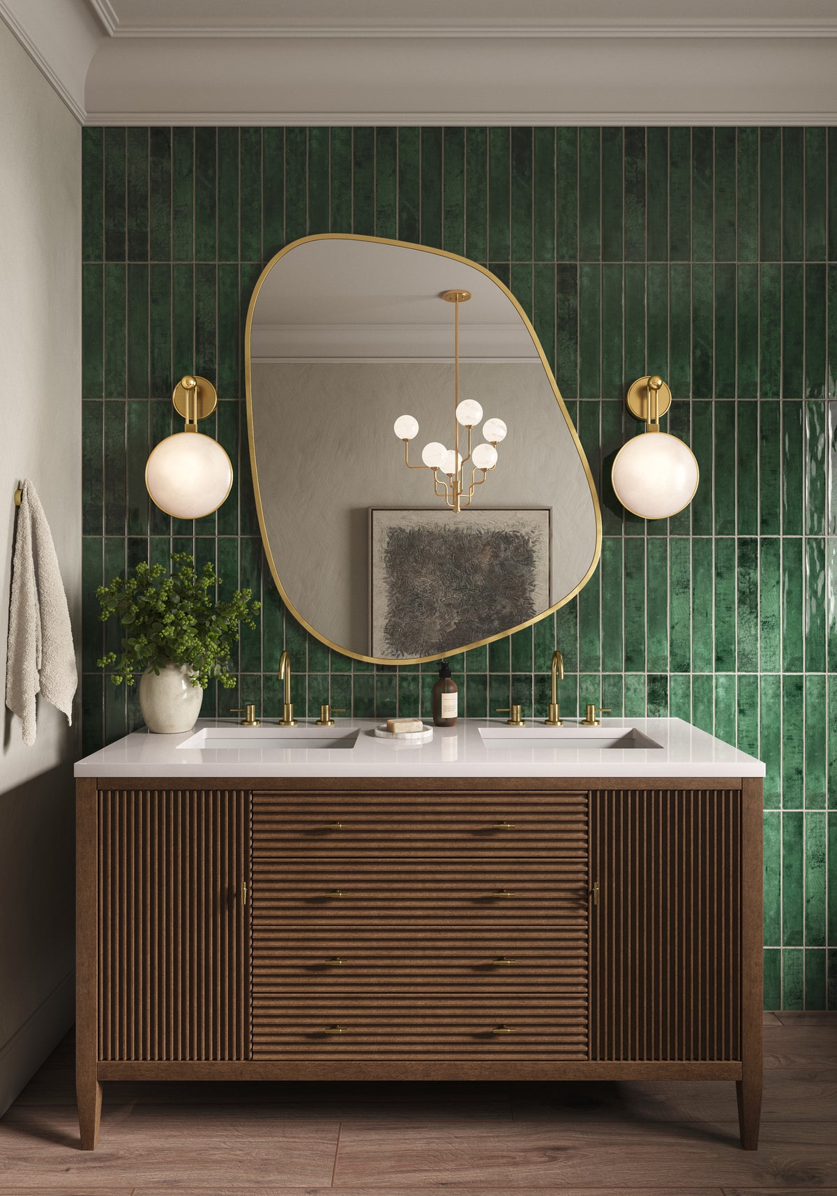 Preston 8 x 48 Matte Porcelain Tile in Chestnut