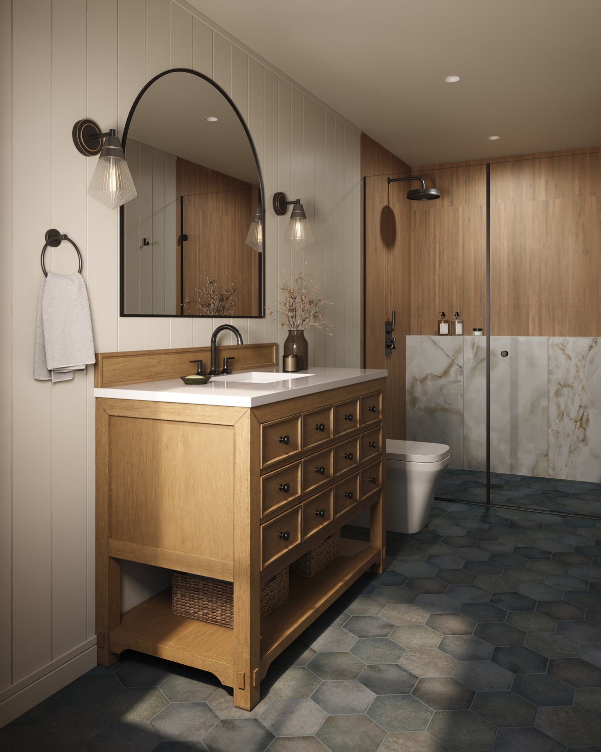 Astrid 24 x 48 Polished Porcelain Tile in Pearl