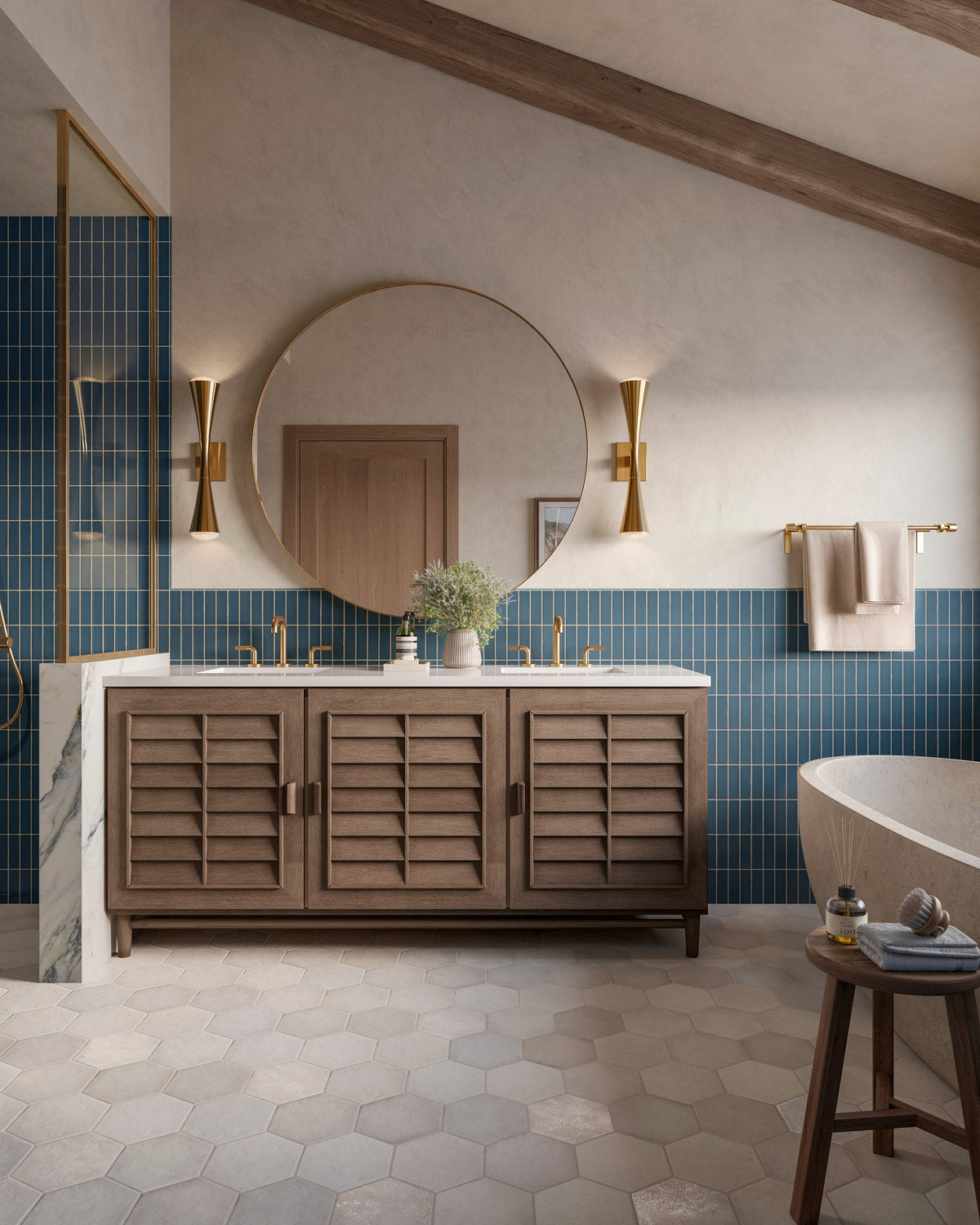 Dani 1.6 x 5 Matte Ceramic Tile in Denim