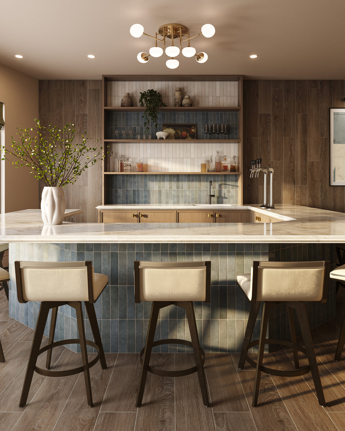 Juliet 2.5 x 10 Matte Porcelain Tile in Denim