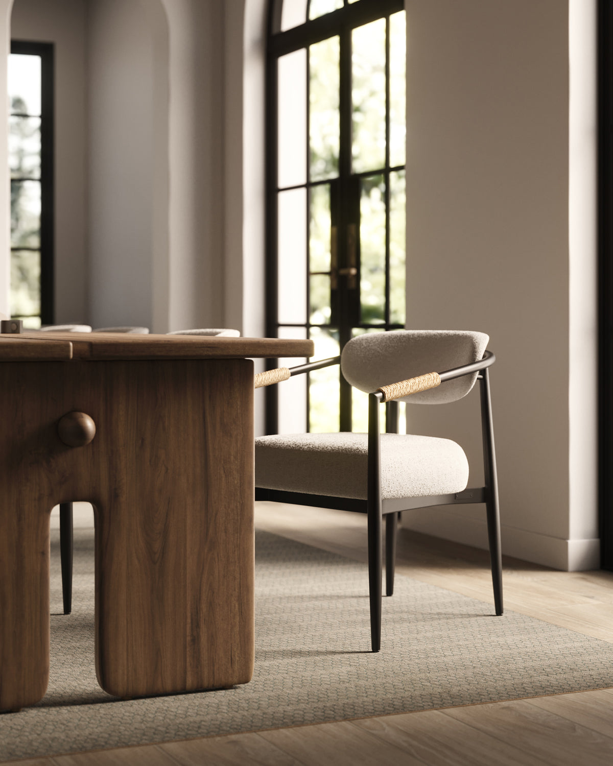 Leticia Dining Chair in Cream