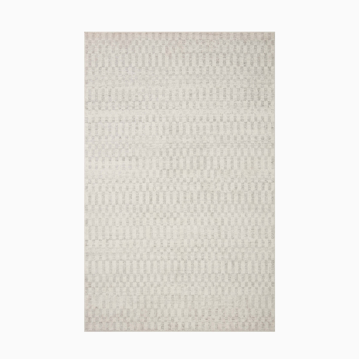Made from durable polyester, this power-loomed rug blends cream and light gray hues, creating a plush, inviting texture ideal for transitional interiors.