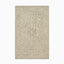 Hooked wool rug in earthy khaki with an intricate medallion pattern, offering timeless elegance for transitional interiors.