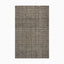 Transitional hooked wool rug in graphite and slate, offering a timeless woven finish with natural depth, perfect for urban and classic interiors.