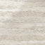 Warm beige travertine-look porcelain 24x48 polished tile with subtle layered veining, gentle movement, and a luminous stone look.