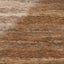 Brown travertine-look porcelain 24x48 polished tile with rich earthy tones, layered horizontal veining, and a glossy stone finish.