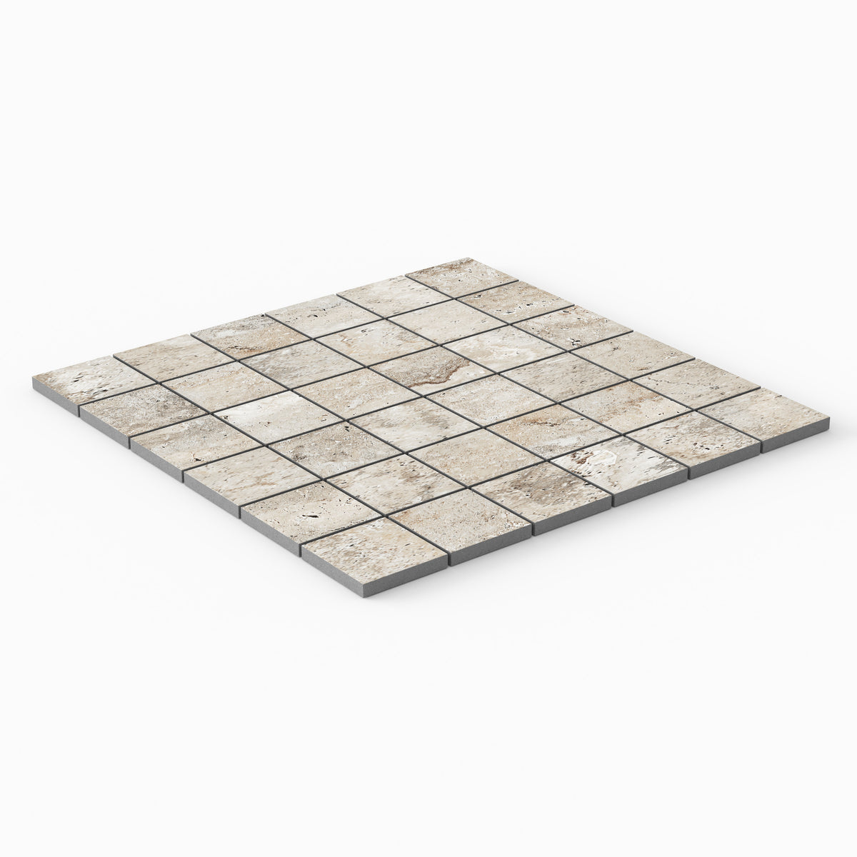 Marlow 2 x 2 Matte Porcelain Mosaic Tile in Silver