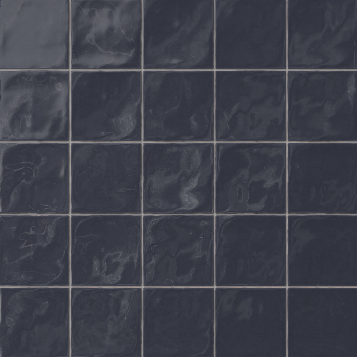 Harper 5 x 5 Glossy Ceramic Tile in Denim