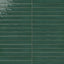 Glossy green rectangular ceramic tiles with subtle tonal variation, smooth edges, and narrow grout lines in a stacked wall pattern.
